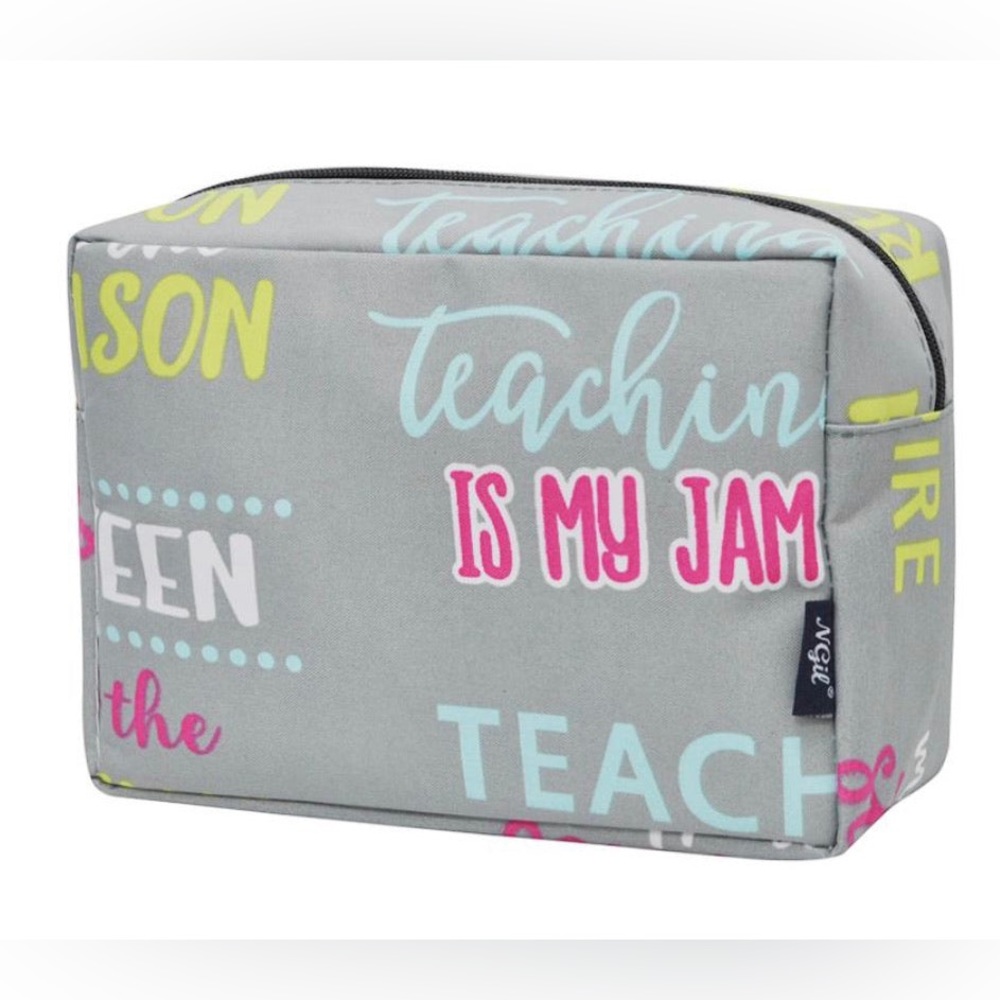 New! Inspiring Teacher Large Cosmetic Cosmetic Bag
